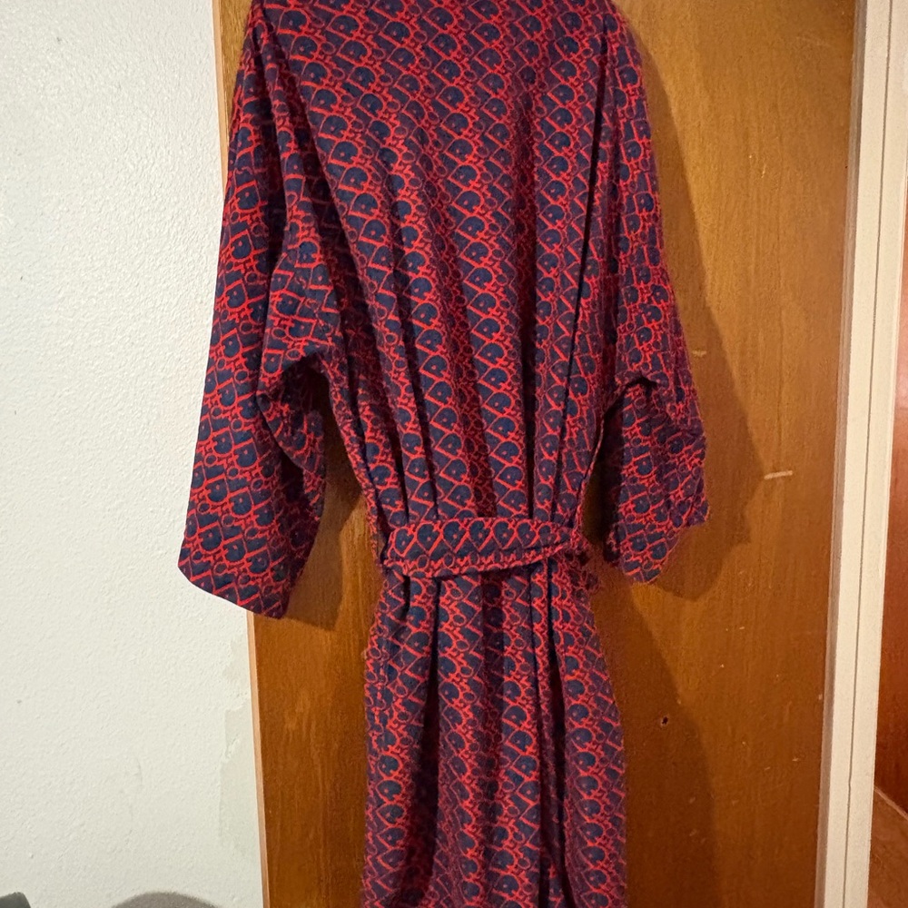Dior Red and Blue Monogram Robe - Picture 2 of 6